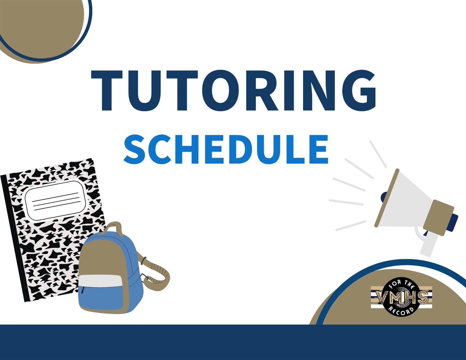  Tutoring Schedule 2023-24